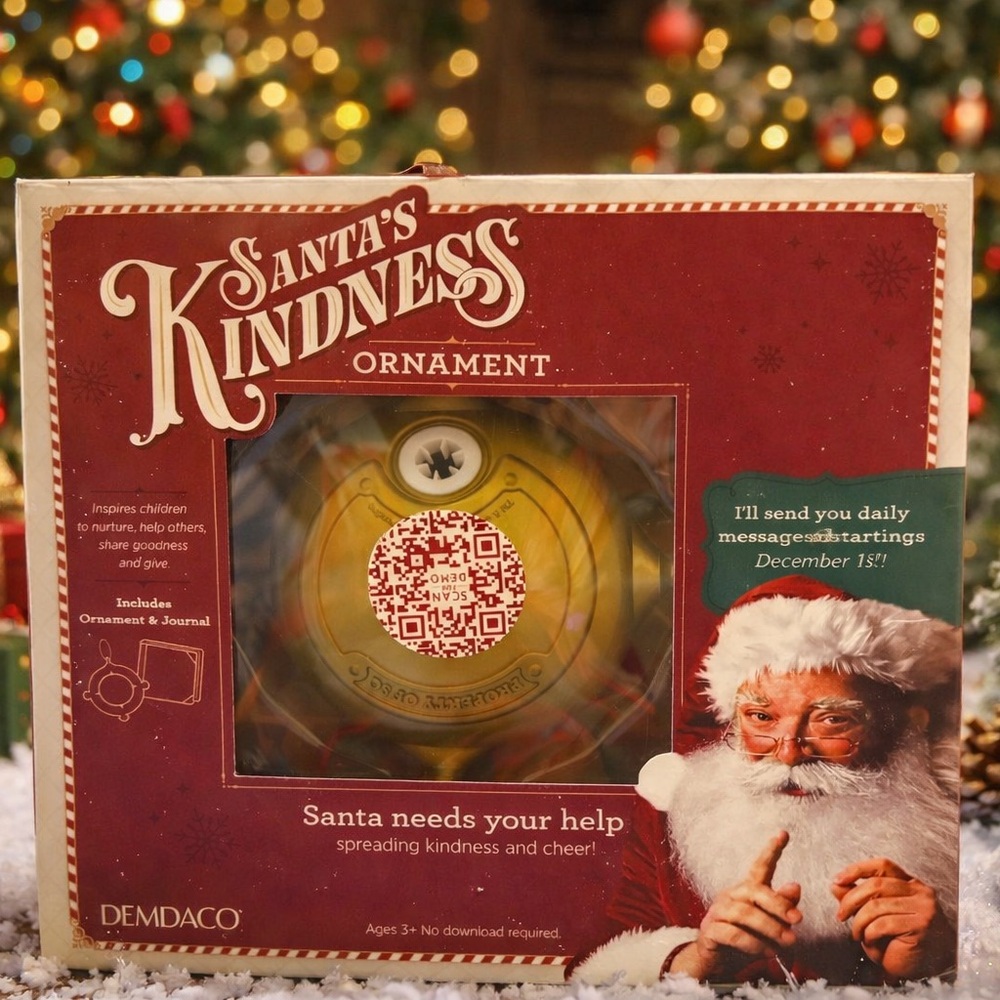 Demdaco Santa's Kindness Ornament - Gold